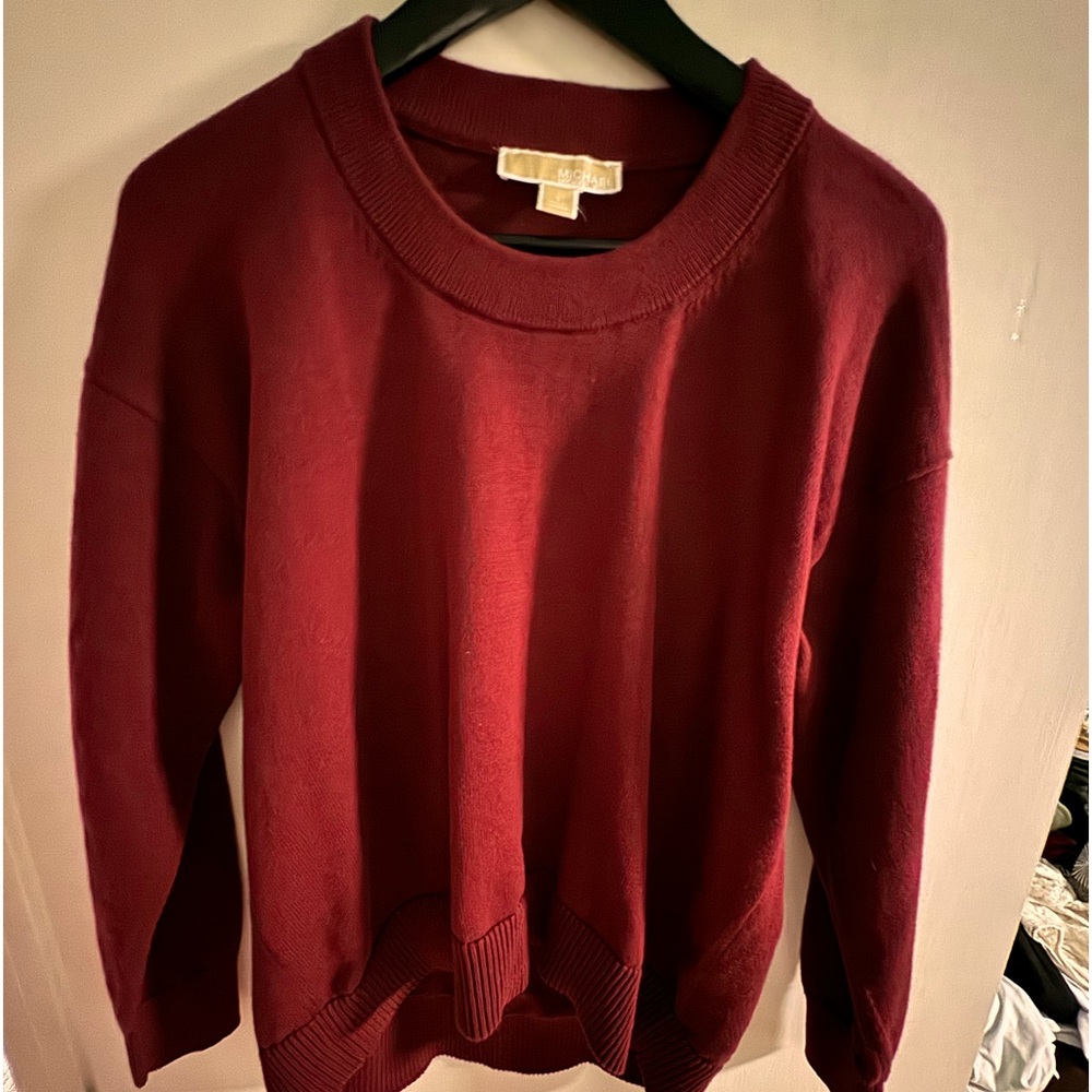 Michael Kors cranberry colored sweater